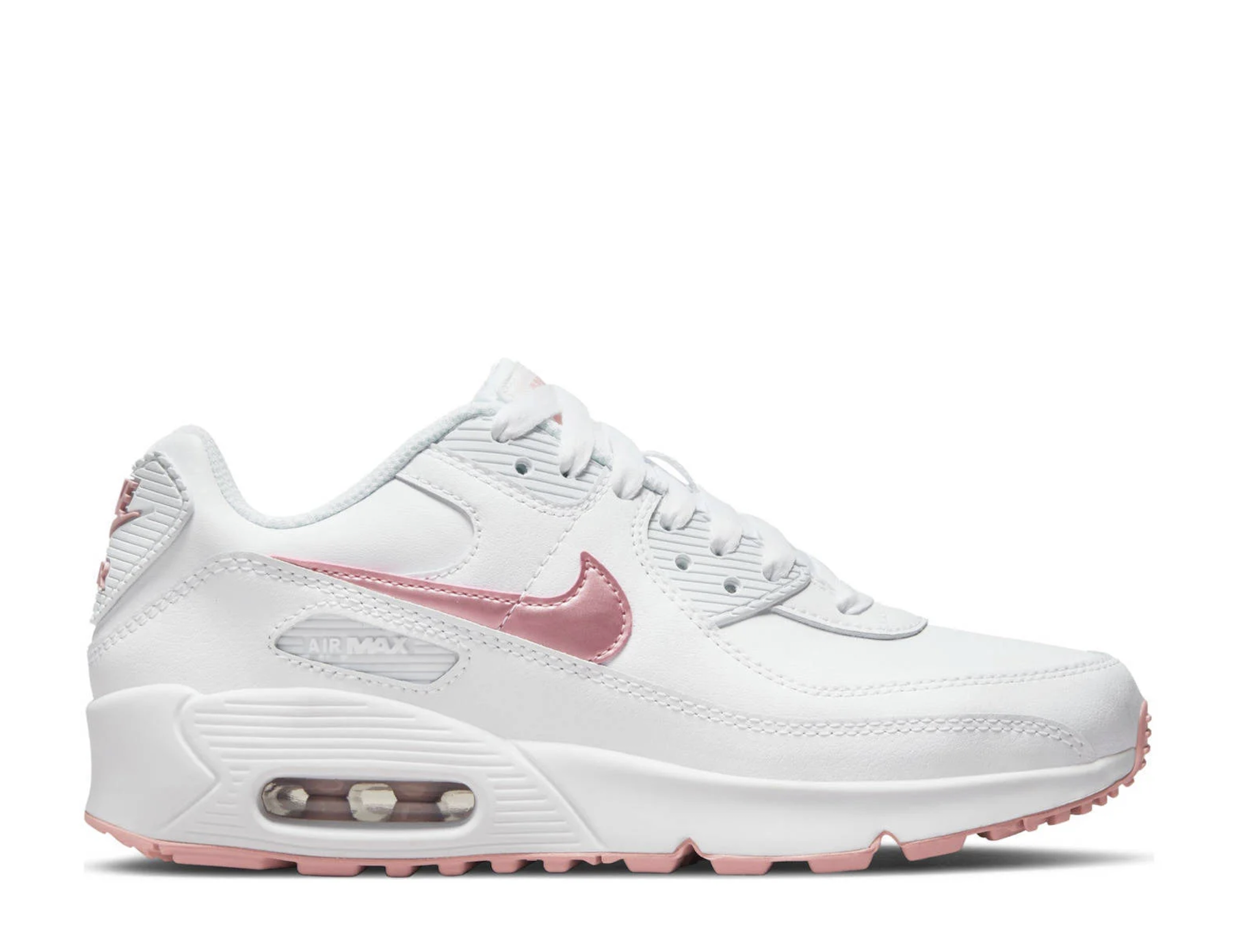 Nike Air Max 90 LTR GS Wit / Roze - Sneaker - CD6864-115 - Maat 38