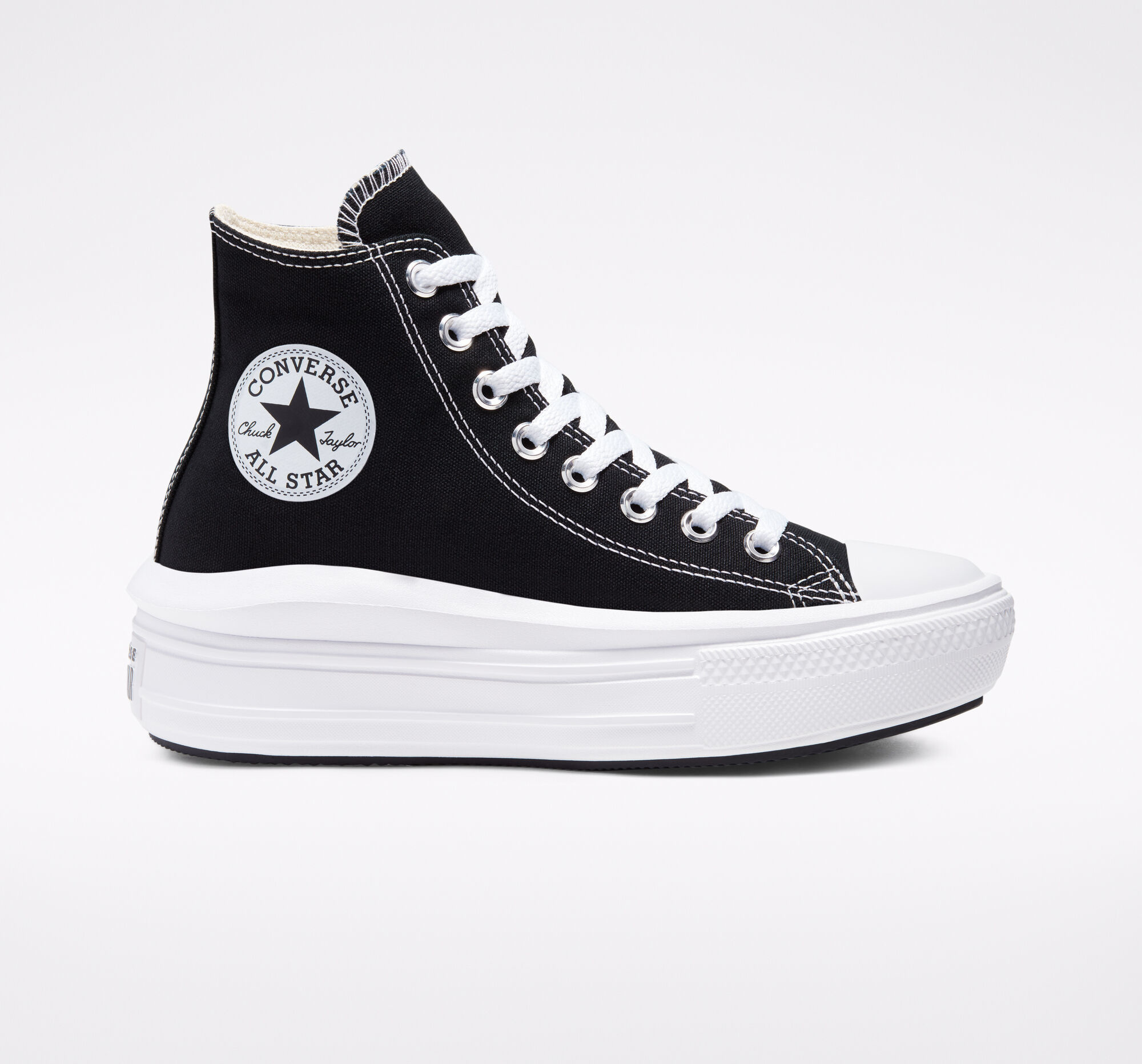 Converse Chuck Taylor All Star Move Zwart / Wit - Sneaker - 568497C