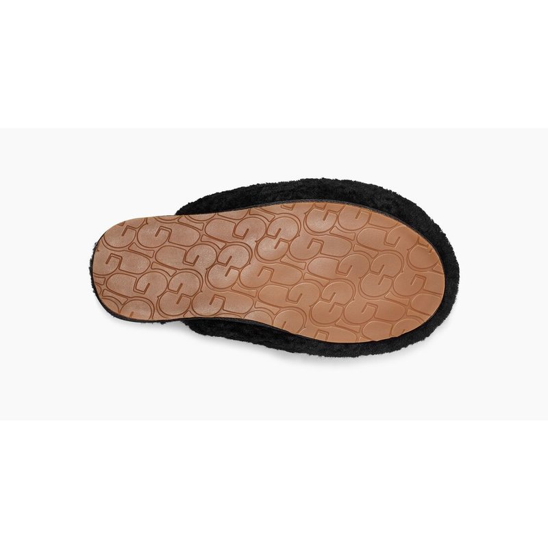 Maxi Curly Slipper Zwart