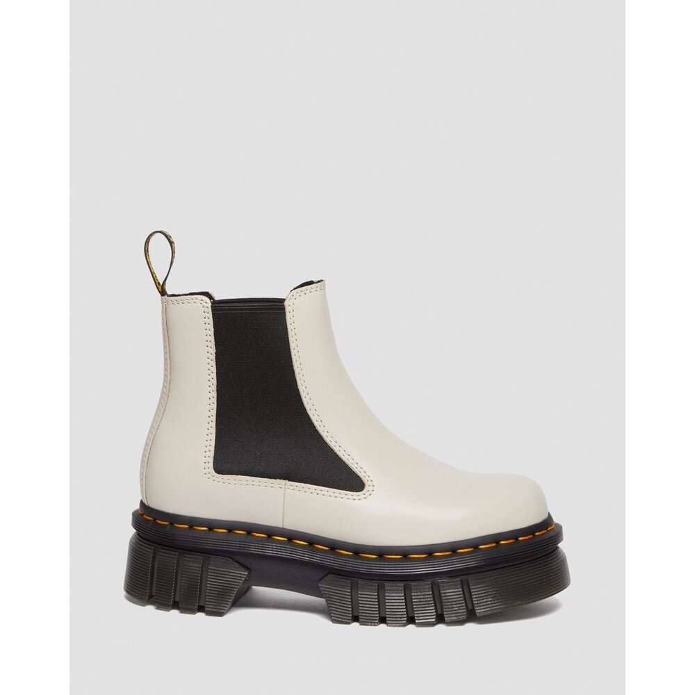 Dr. Martens Audrick Platform Chelsea Grey Nappa Lux