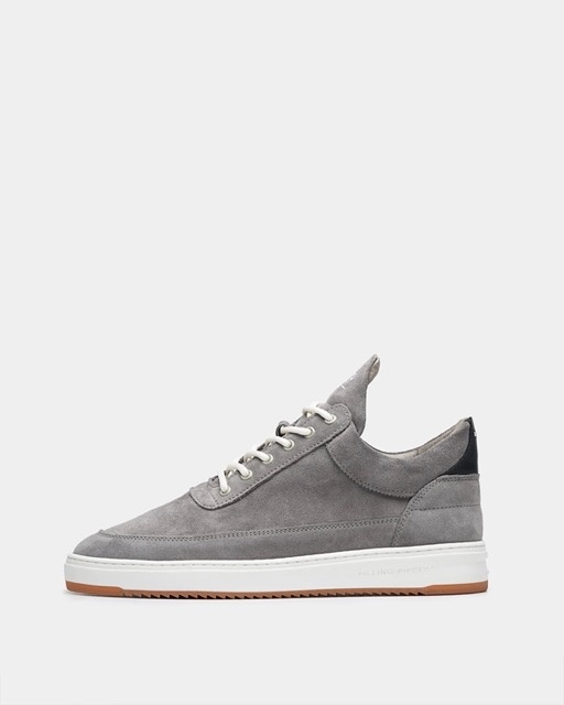 Filling Pieces Low Top Ripple Suede Grey - Heren Sneakers - Maat 42