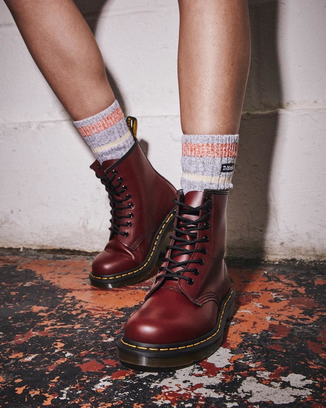 Dr. Martens 1460 Smooth Cherry Red Dames Boots 11822600 Kicksshop