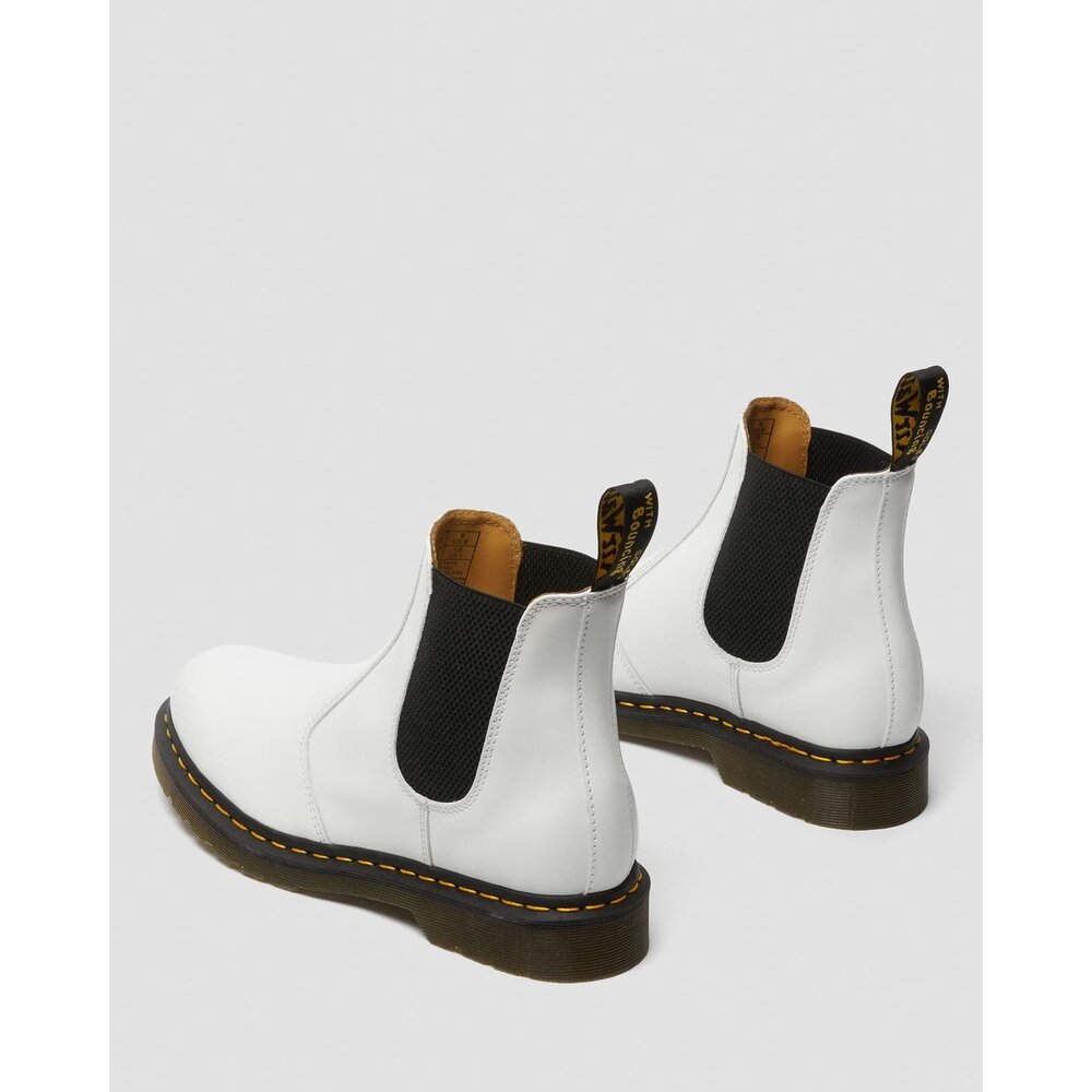 Dr. Martens 2976 Yellow Stitch Smooth White
