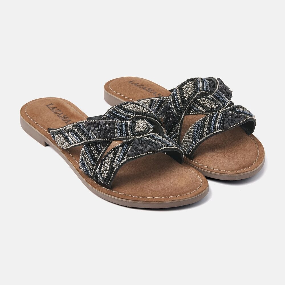 Lazamani 75.337 Slippers Dames Zwart