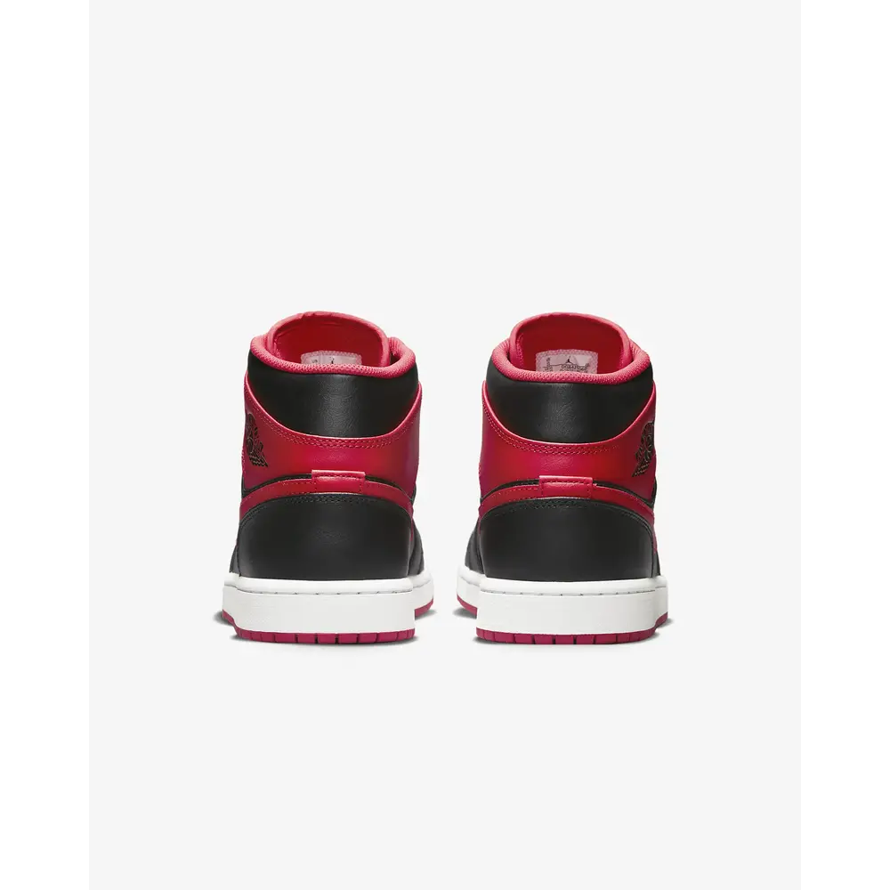 Nike Air Jordan Mid Zwart/Wit/Fire Red