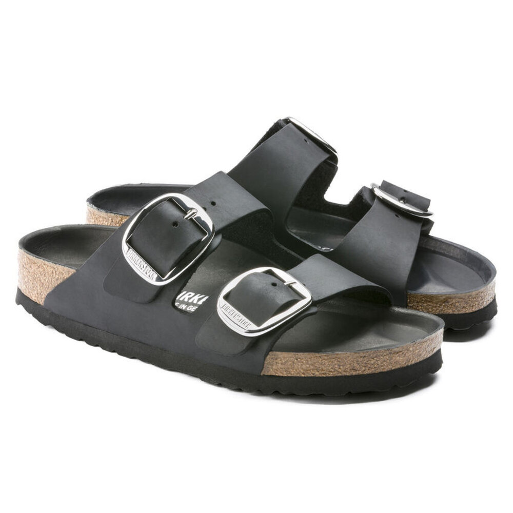 Birkenstock Arizona Big Buckle Zwart Vetleer Normaal Voetbed