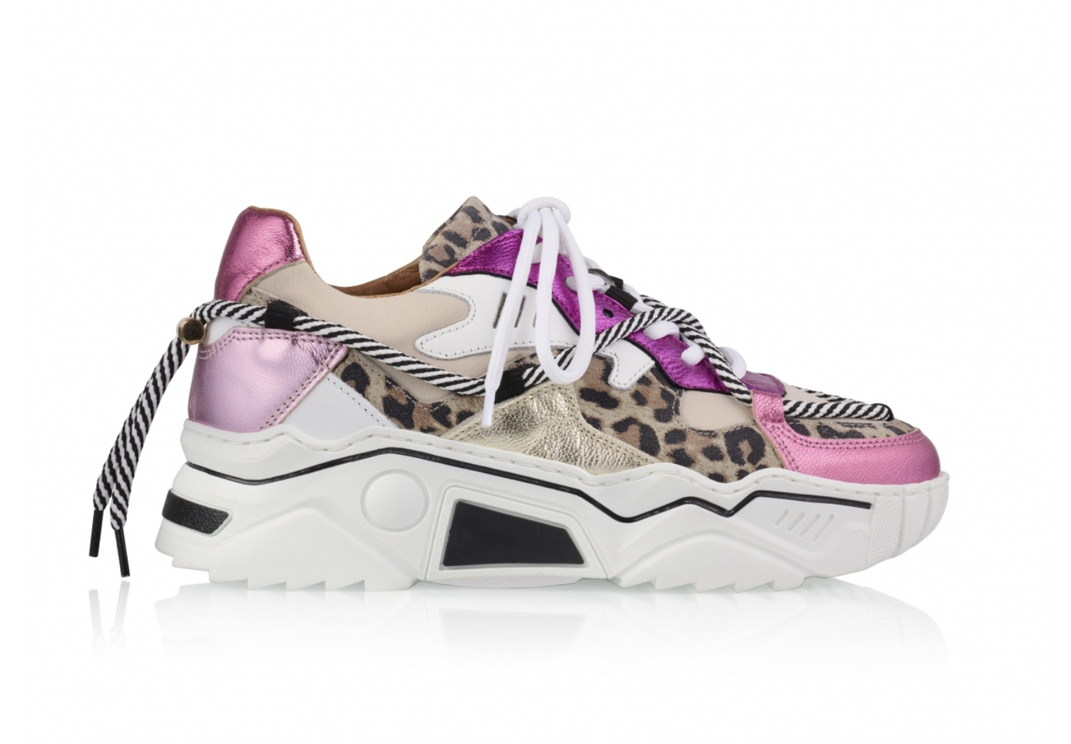 Dames Sneakers Dwrs Jupiter Leopard Fuschsia/Sand - maat 41