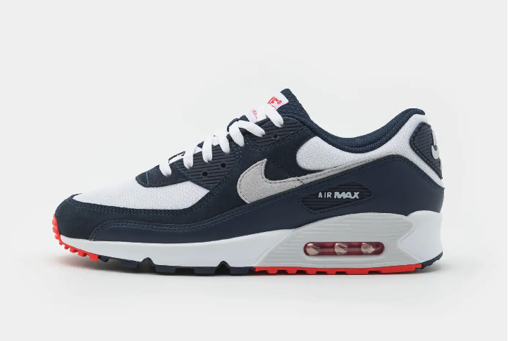 Nike Air Max 90 - Heren Sneakers - Blauw/Wit - Maat 40.5