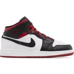 Air Jordan 1 Mid GS Gym Red Black Toe