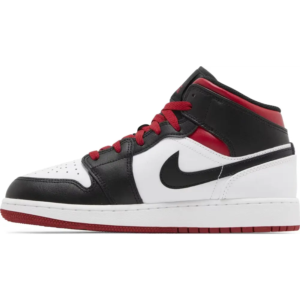 Nike Air Jordan 1 Mid GS Gym Red Black Toe