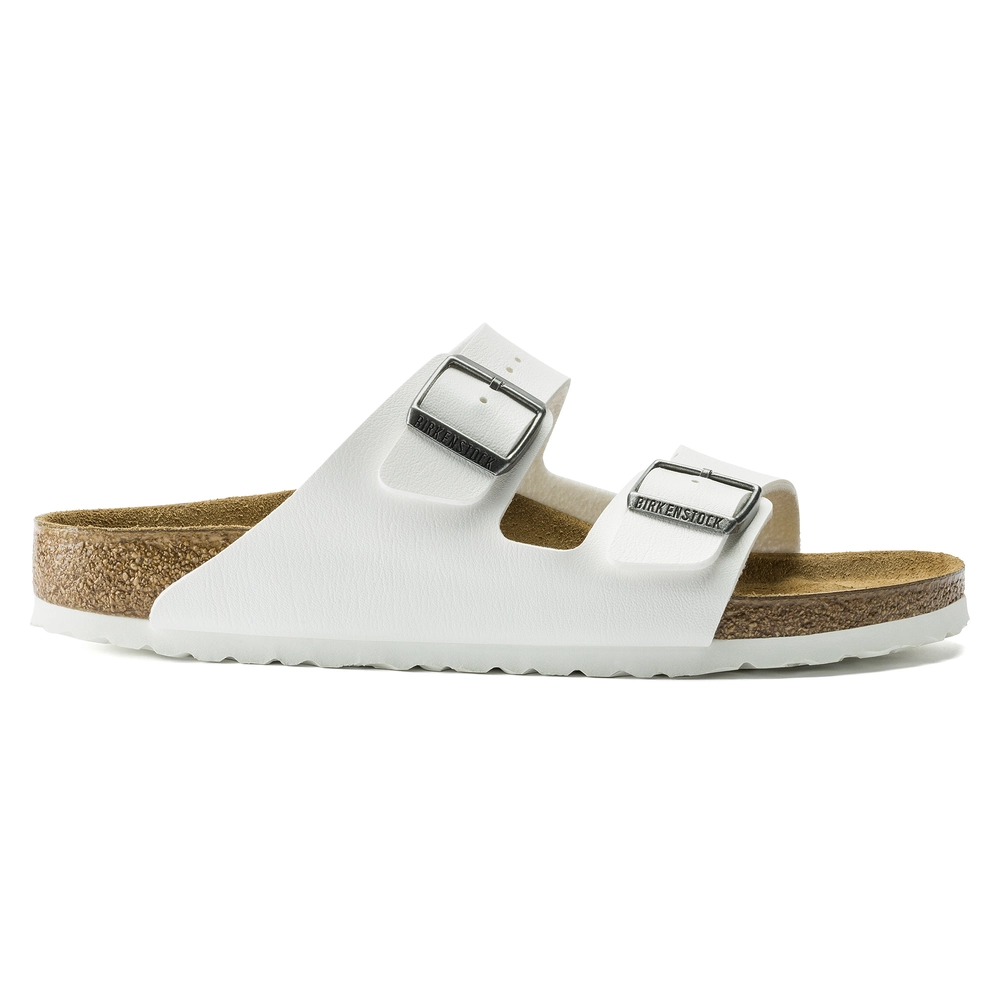 Birkenstock   Arizona Wit Smal Voetbed