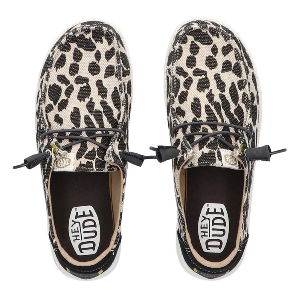 HEYDUDE Wendy Leopard Black/Grey