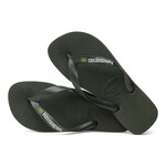 Havaianas Brasil Logo Green Olive