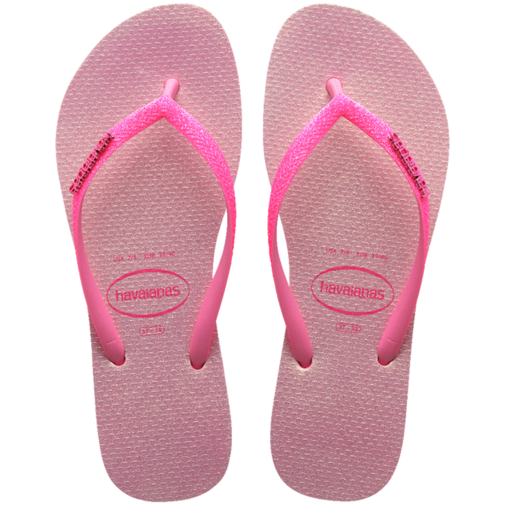 Havaianas Slim Glitter Iridescent Pink