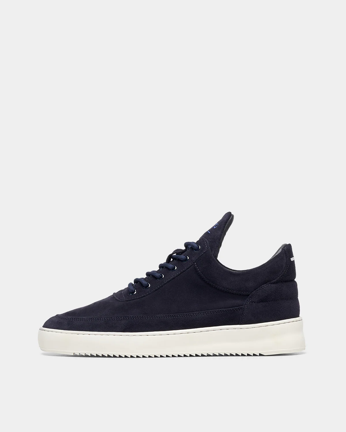 Filling Pieces Low Top Suede Organic Navy