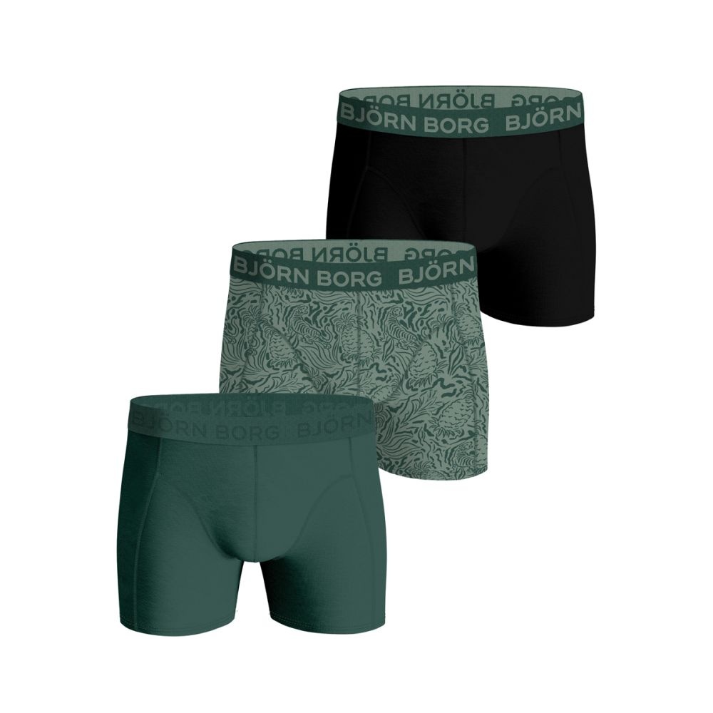 Björn Borg Cotton Stretch boxers - heren boxers normale lengte (3-pack) - multicolor - Maat: XL