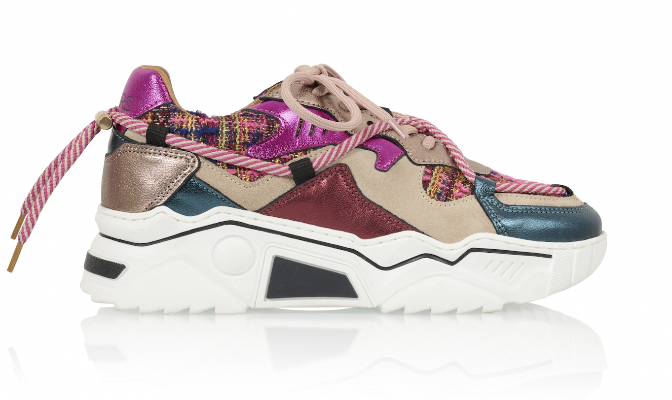 DWRS Label JUPITER tweed Beige / Fuchsia