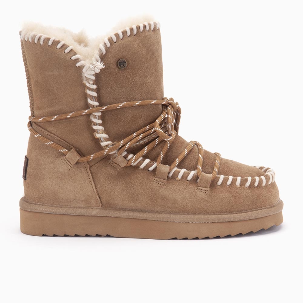 Warmbat Boots Waturra WTR321326 Camel Bruin-37 maat 37