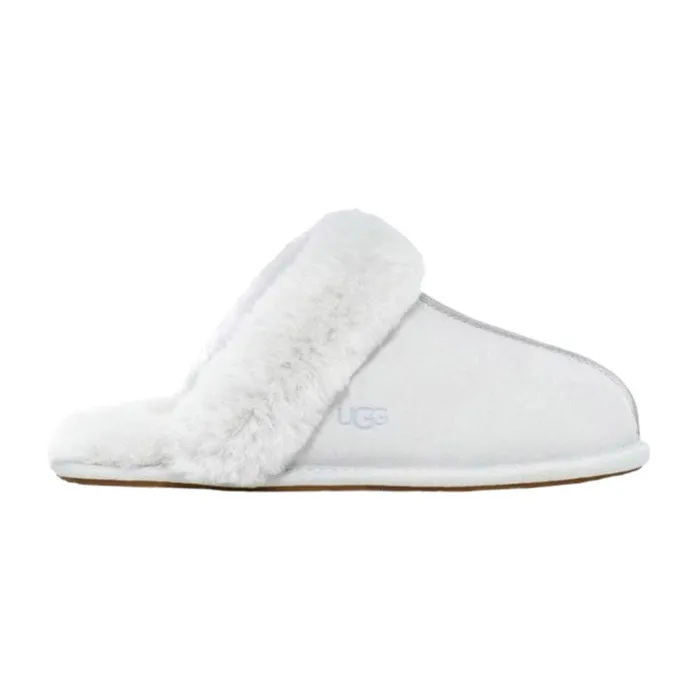 UGG Scuffette II Slipper for Women in Glacier Grey, Size 6, Leather