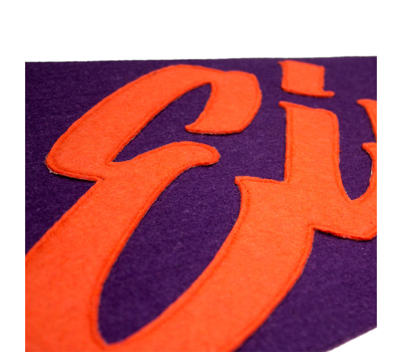 Eindje Vintage Pennant Purple  /  Orange