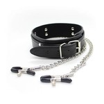 Perfect Lover Collar with Nipple Chain
