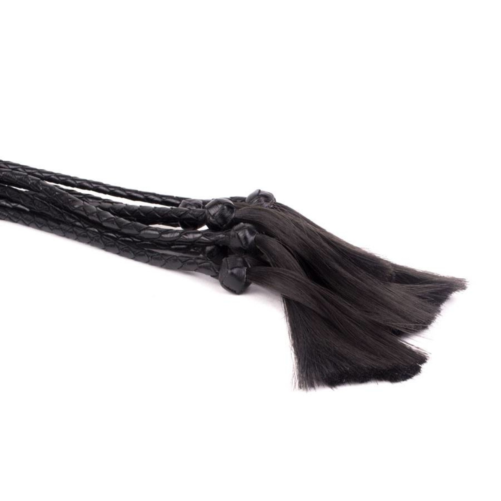 KIOTOS Leather Braided with Hairs - Black Leather