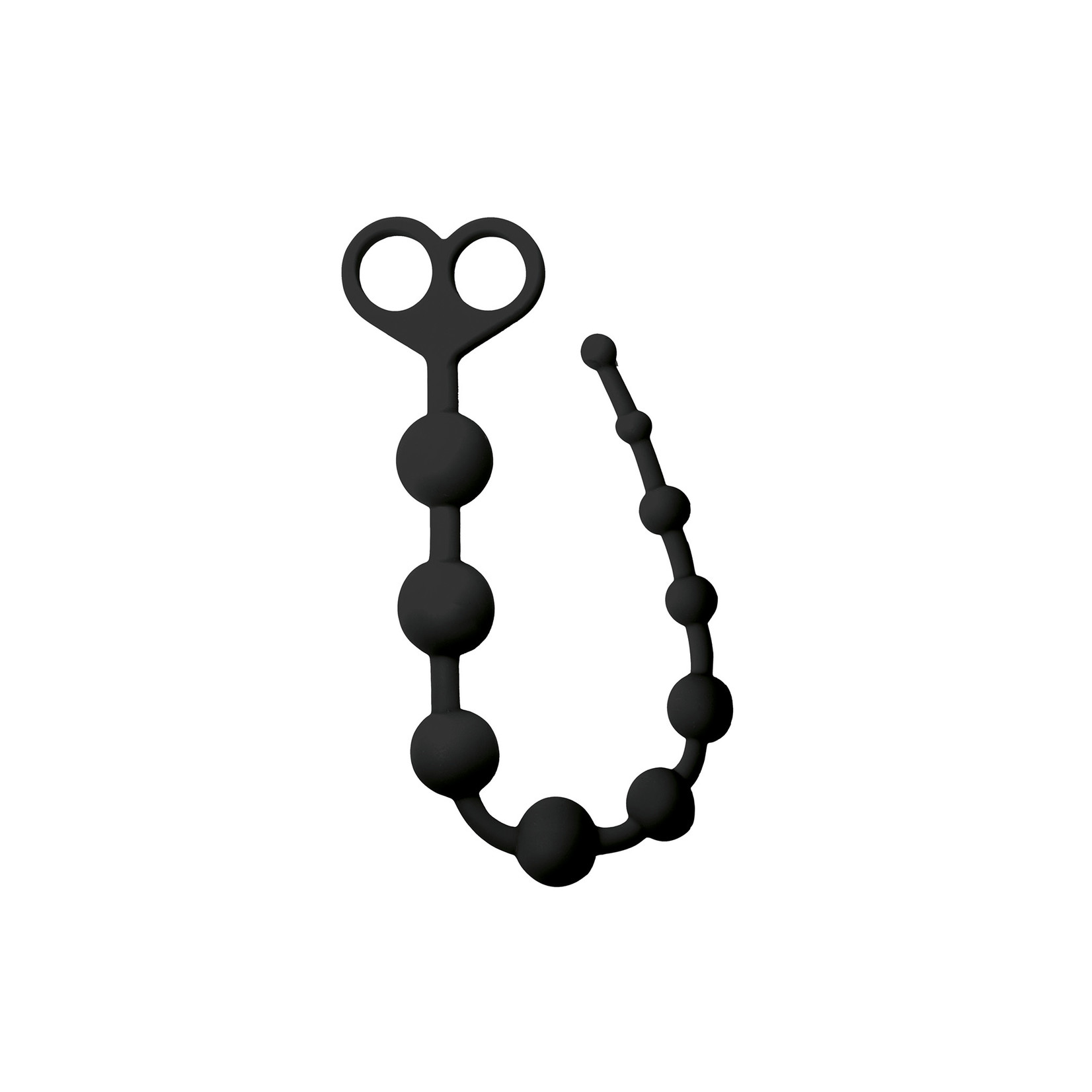 Black anal beads