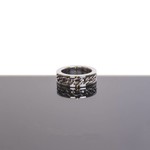 KIOTOS Steel Chain Link Inlay Cock Ring - Stainless Steel - 45 mm