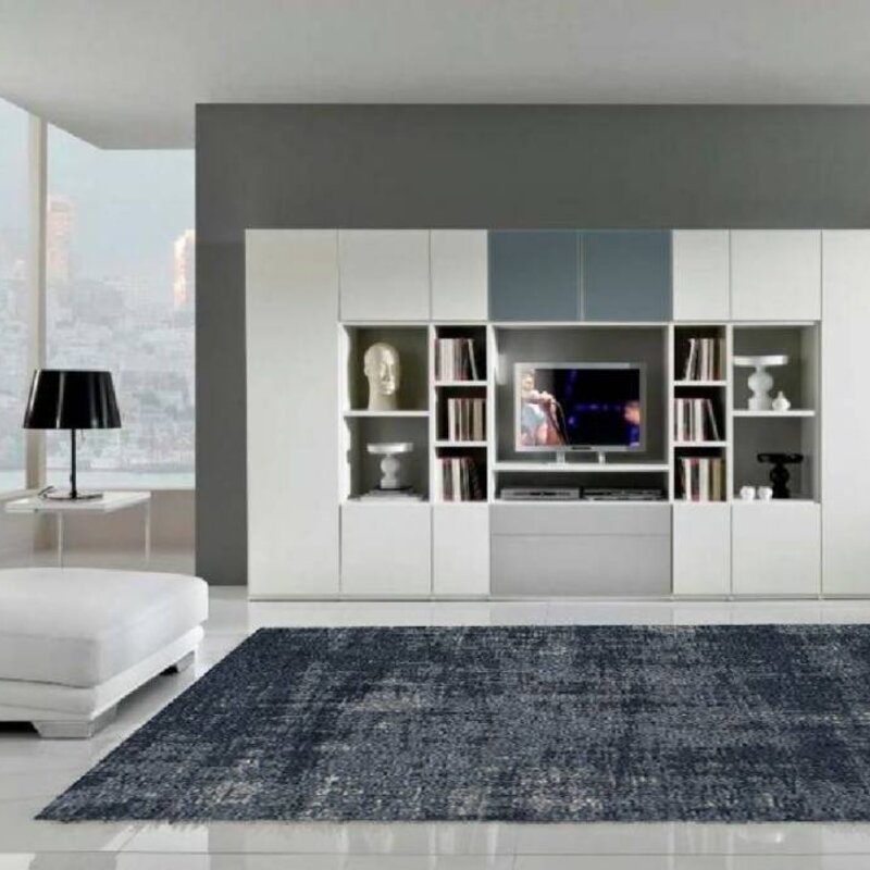 Real 35 - Vintage Teppich in  Dunkelblau