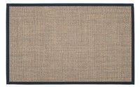 Sisal Teppich Premium 16 Natur mit Bordüre aus Baumwolle