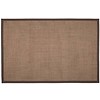 Sisal Teppich Premium 18 Braun mit Bordüre aus Baumwolle