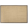 Floorpassion Sisal Teppich Premium 13 Beige mit Bordüre aus Baumwolle