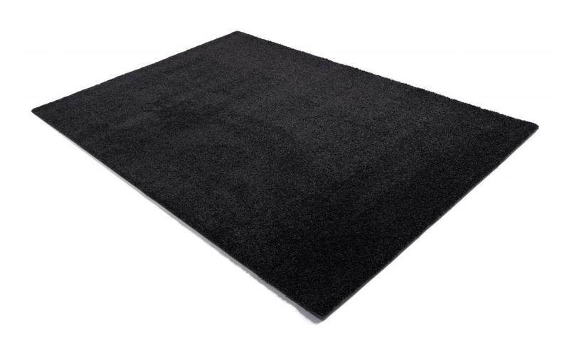 Hochflor Teppich Liv 25 Schwarz