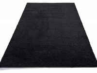 Hochflor Teppich Liv 25 Schwarz