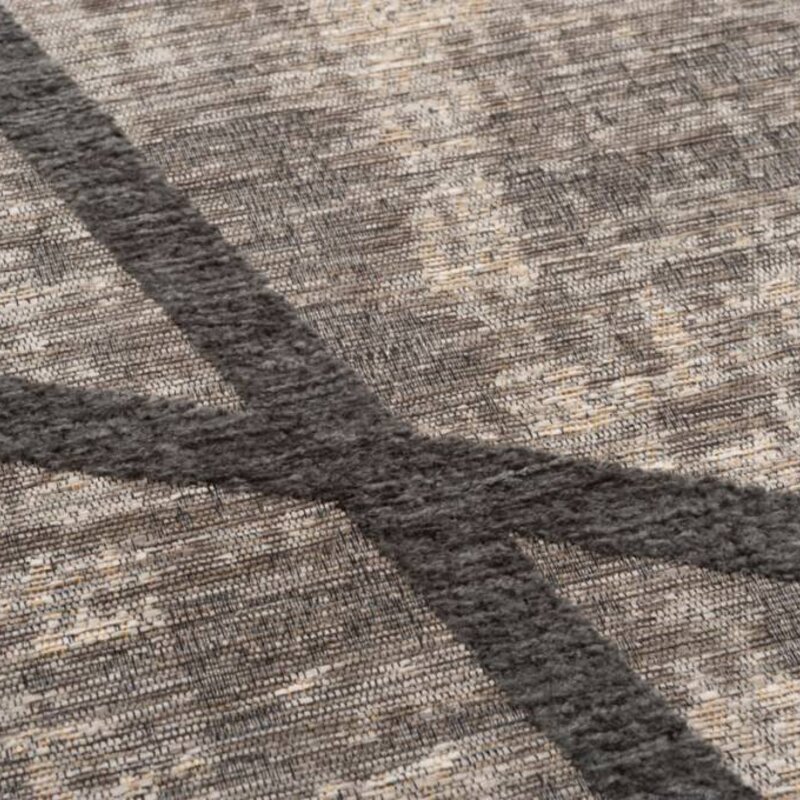 Hailey 23 - Schöner Teppich mit geometrischem Design in Grau/Blau