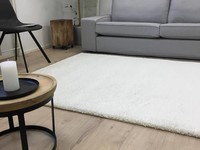 Hochflor Teppich Liv 11 Weiß