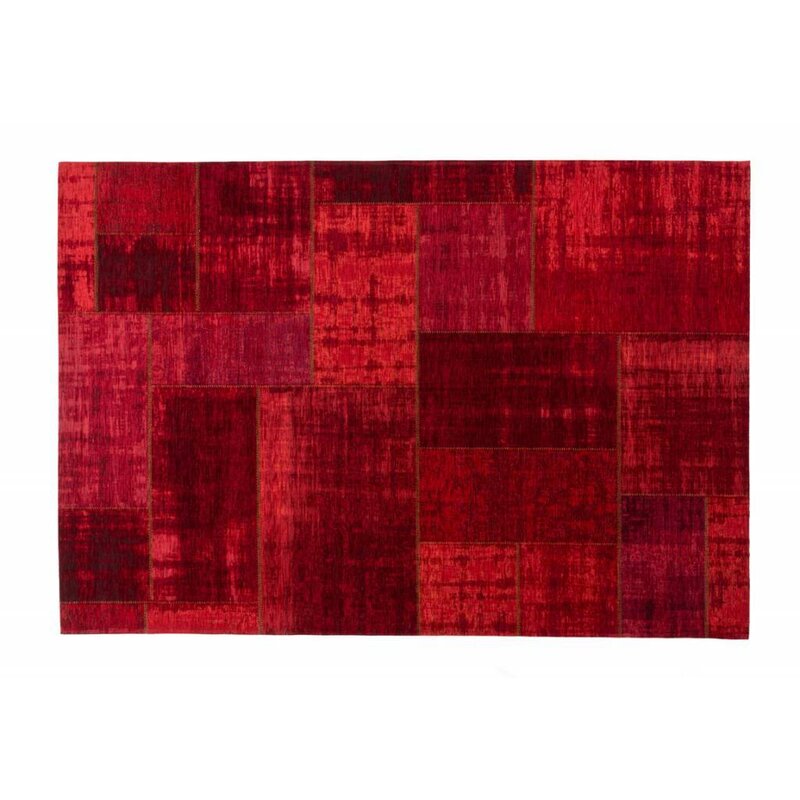 Pognum 45 - Einzigartiger Vintage Teppich in Rot