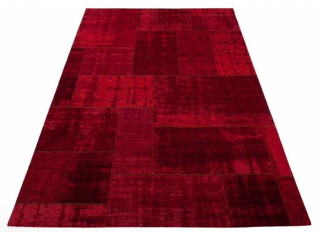 Pognum 45 - Einzigartiger Vintage Teppich in Rot