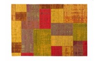 Pognum 98 - Einzigartiger Vintage Teppich mehrfarbig