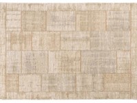 Enzo 11 - Vintage Patchwork Teppich in hellem Beige