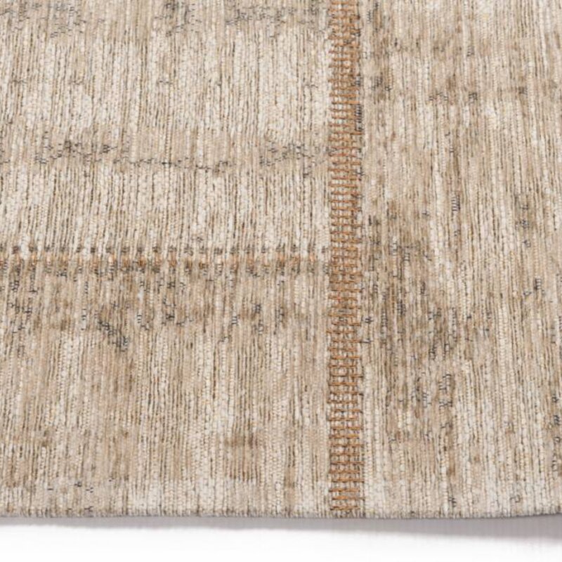 Enzo 11 - Vintage Patchwork Teppich in hellem Beige