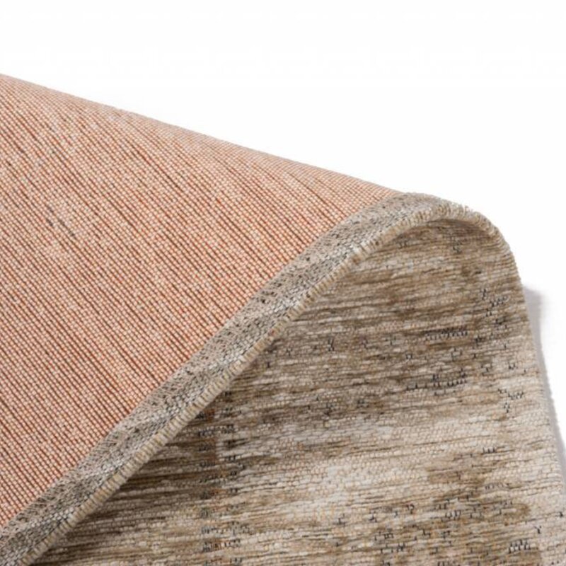 Enzo 11 - Vintage Patchwork Teppich in hellem Beige
