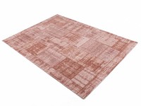 Enzo 44 - Vintage Patchwork Teppich in Altrosa