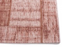 Enzo 44 - Vintage Patchwork Teppich in Altrosa