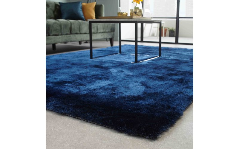 Hochflor Teppich Reef 35 Blau