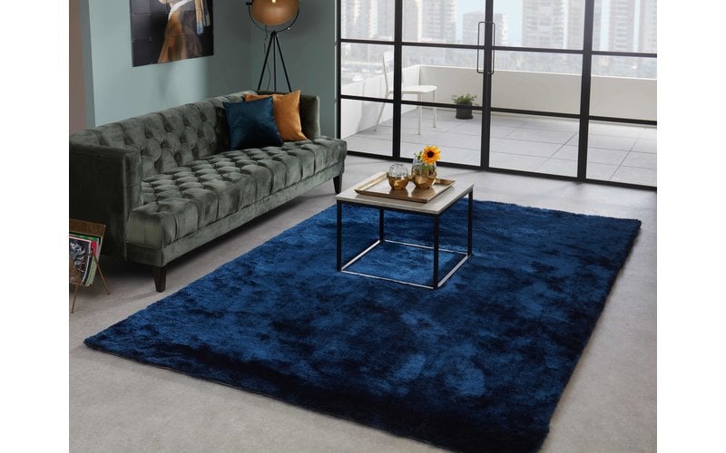 Reef 35 - Hochflor  Blaue Teppich