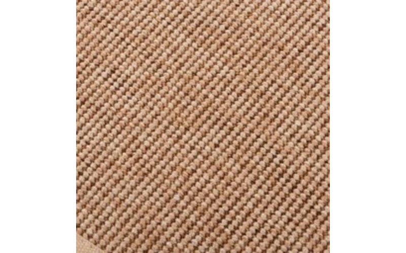 Sisal Outdoor 13 - Runder Sisal Teppich für draußen in beige mit cremefarbenem band