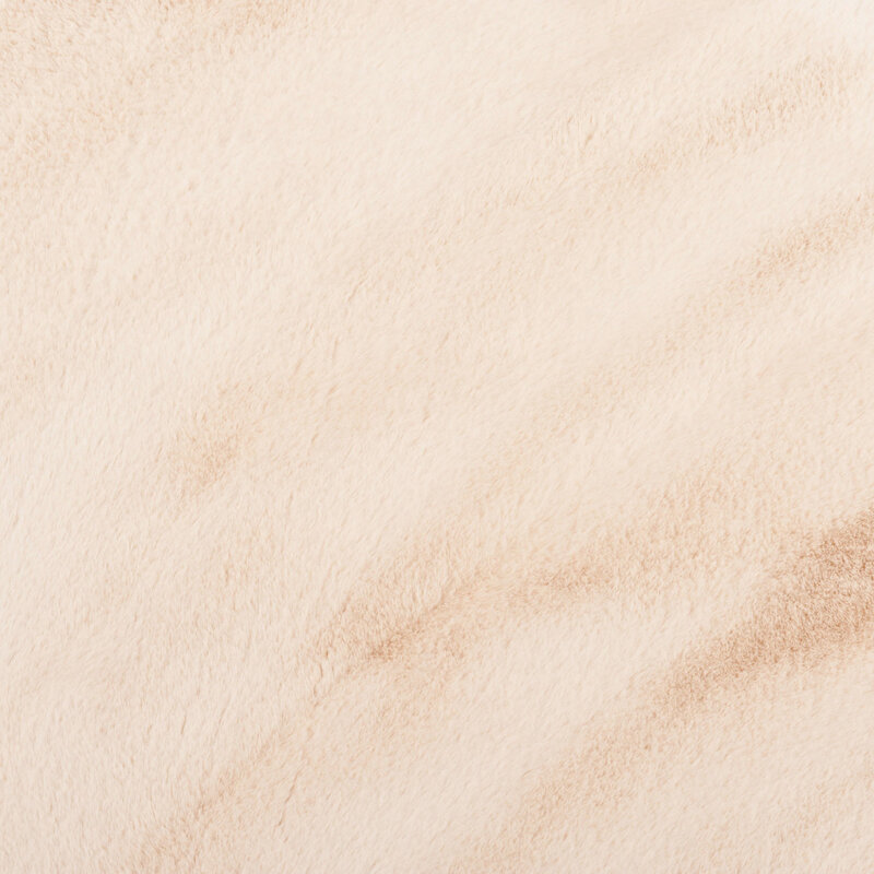 Fay Creme Weiß – Weicher Runder Kuschelteppich in Creme Weiß