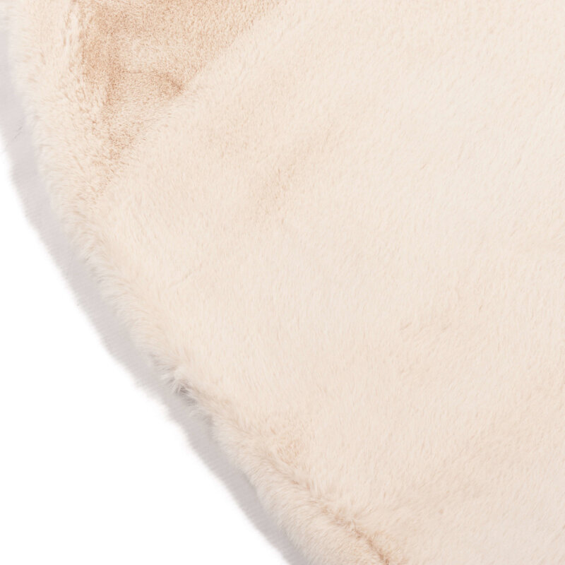 Fay Creme Weiß – Weicher Runder Kuschelteppich in Creme Weiß
