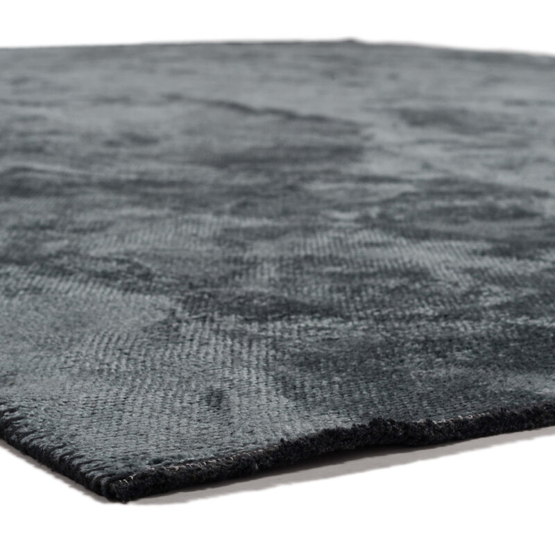 Samt Vintage-Teppich - Royce 36  - Steel Blue